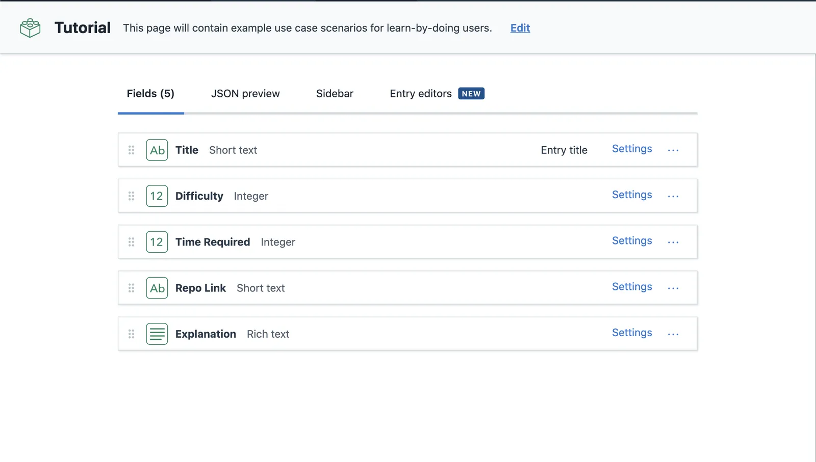 Create content type