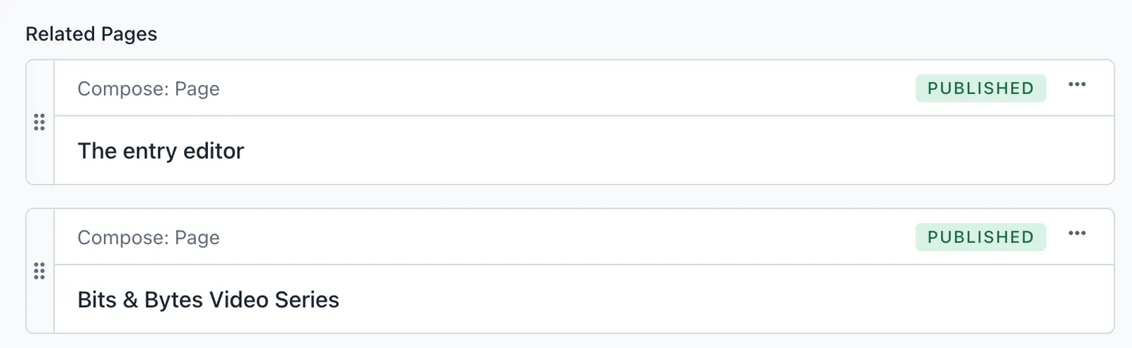 Compose page references