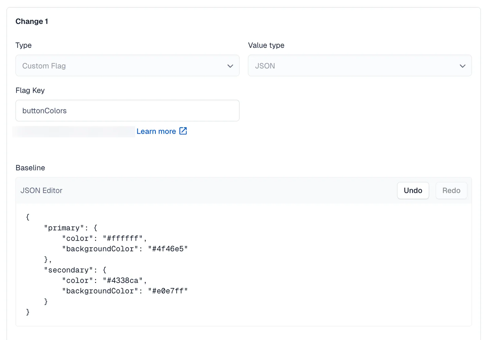 Custom flags with a JSON type