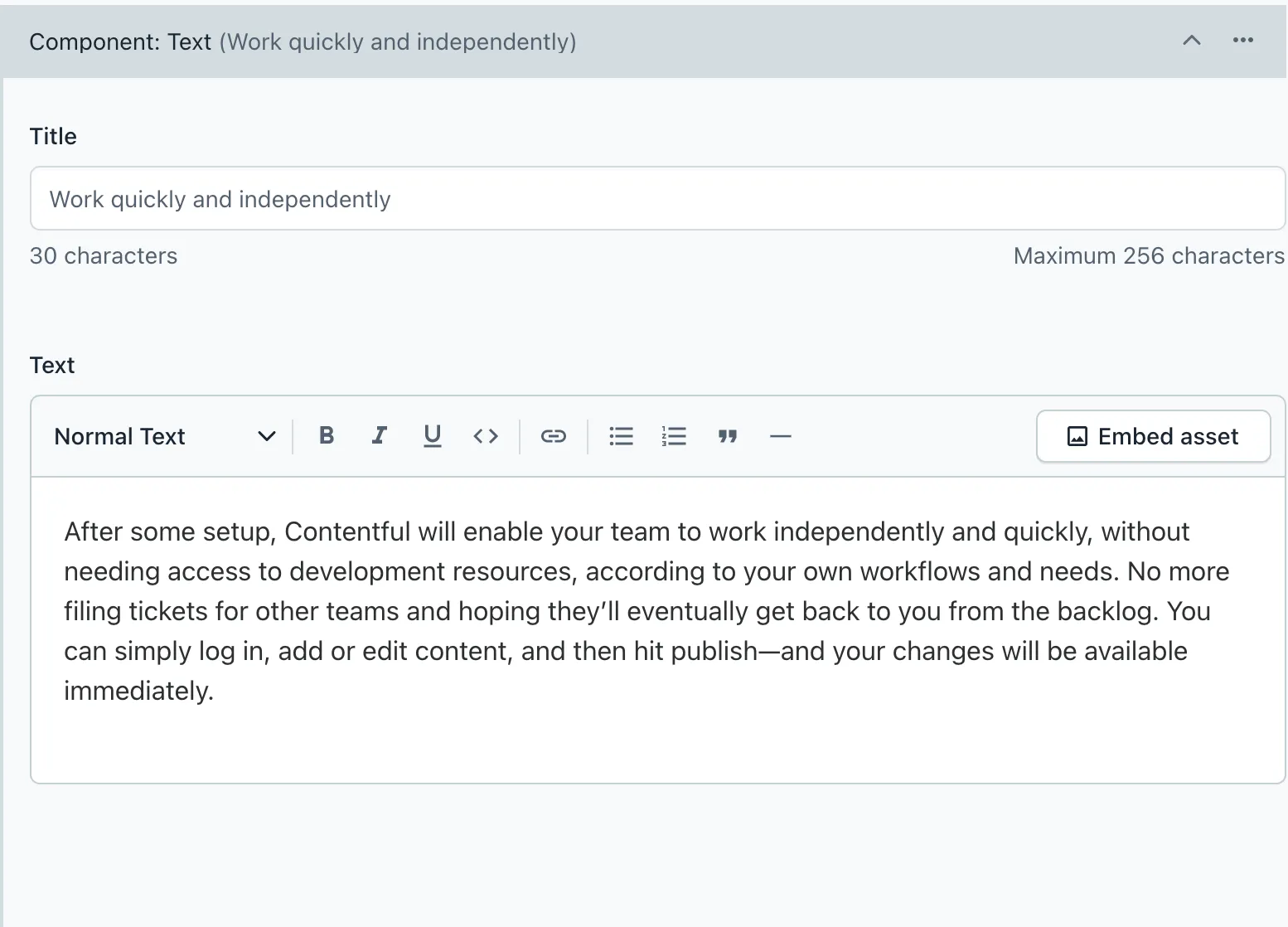 Compose component entry